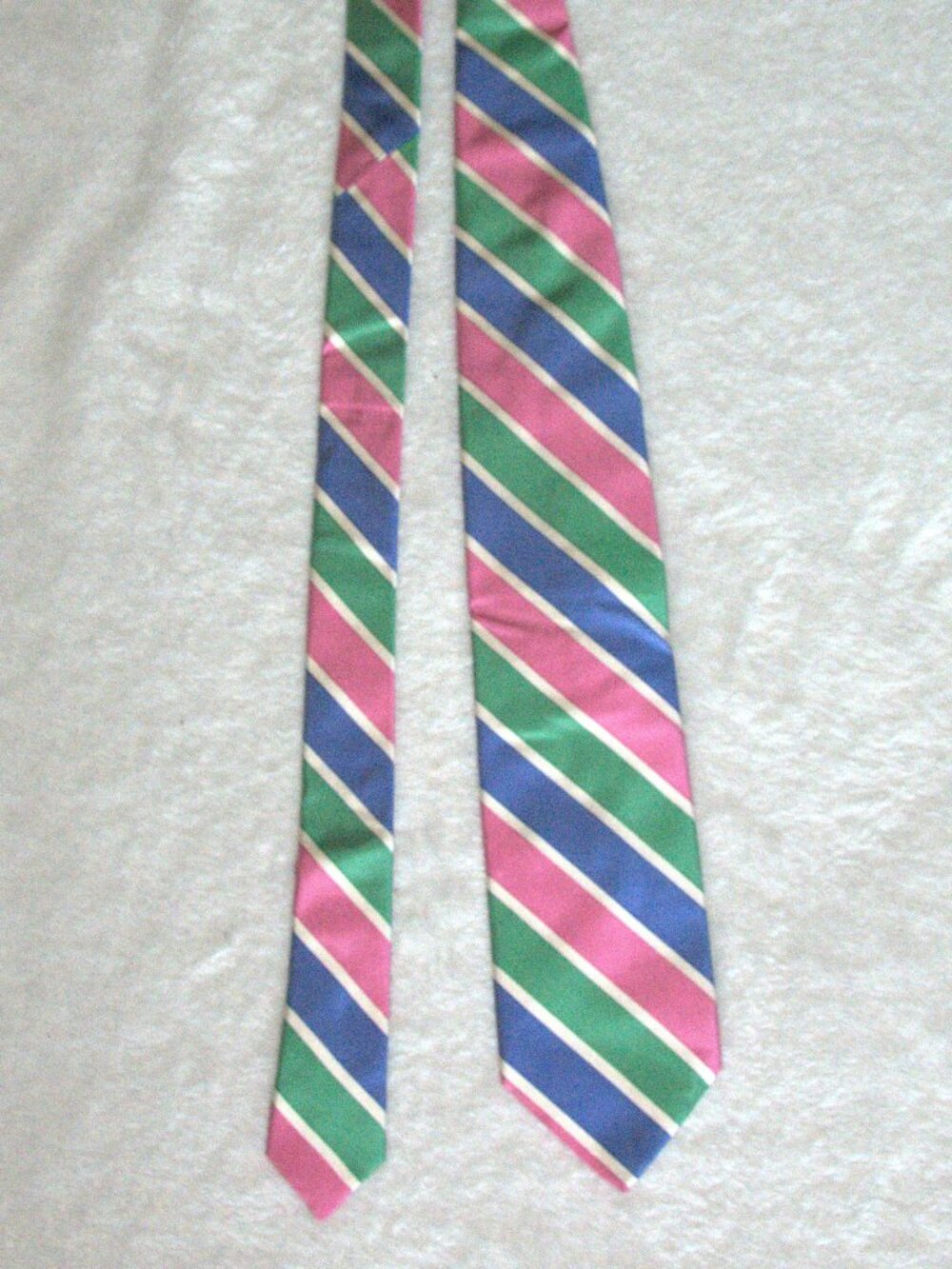 Breuer Multicolor Repp Stripe Tie Italy Made